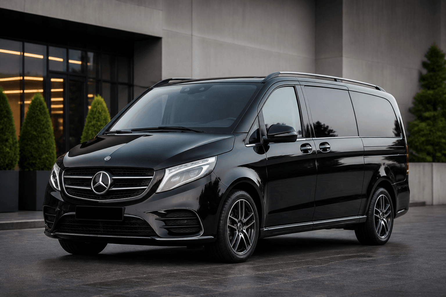 Premium VIP transfer aracı iç mekanı